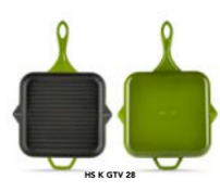 Aless Kare Kızartma Tavası 28 cm Yardımcı Kulplu