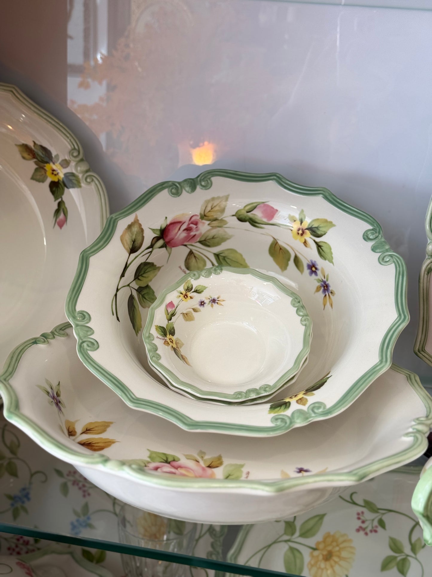Aless Tiffany İtalyan Porselen Yemek Seti 74 parça