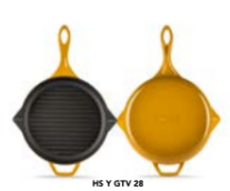 Aless Yuvarlak Izgara Tavası 28 cm Yardımcı Kulplu
