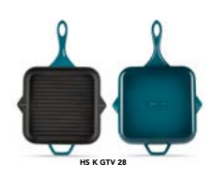 Aless Kare Kızartma Tavası 28 cm Yardımcı Kulplu