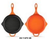 Aless Yuvarlak Izgara Tavası 28 cm Yardımcı Kulplu