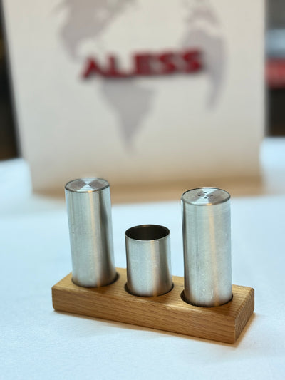 Aless Metal Paslanmaz Tuzluk Set
