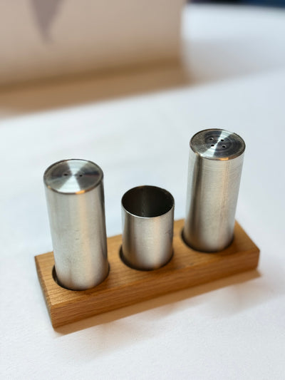 Aless Metal Paslanmaz Tuzluk Set