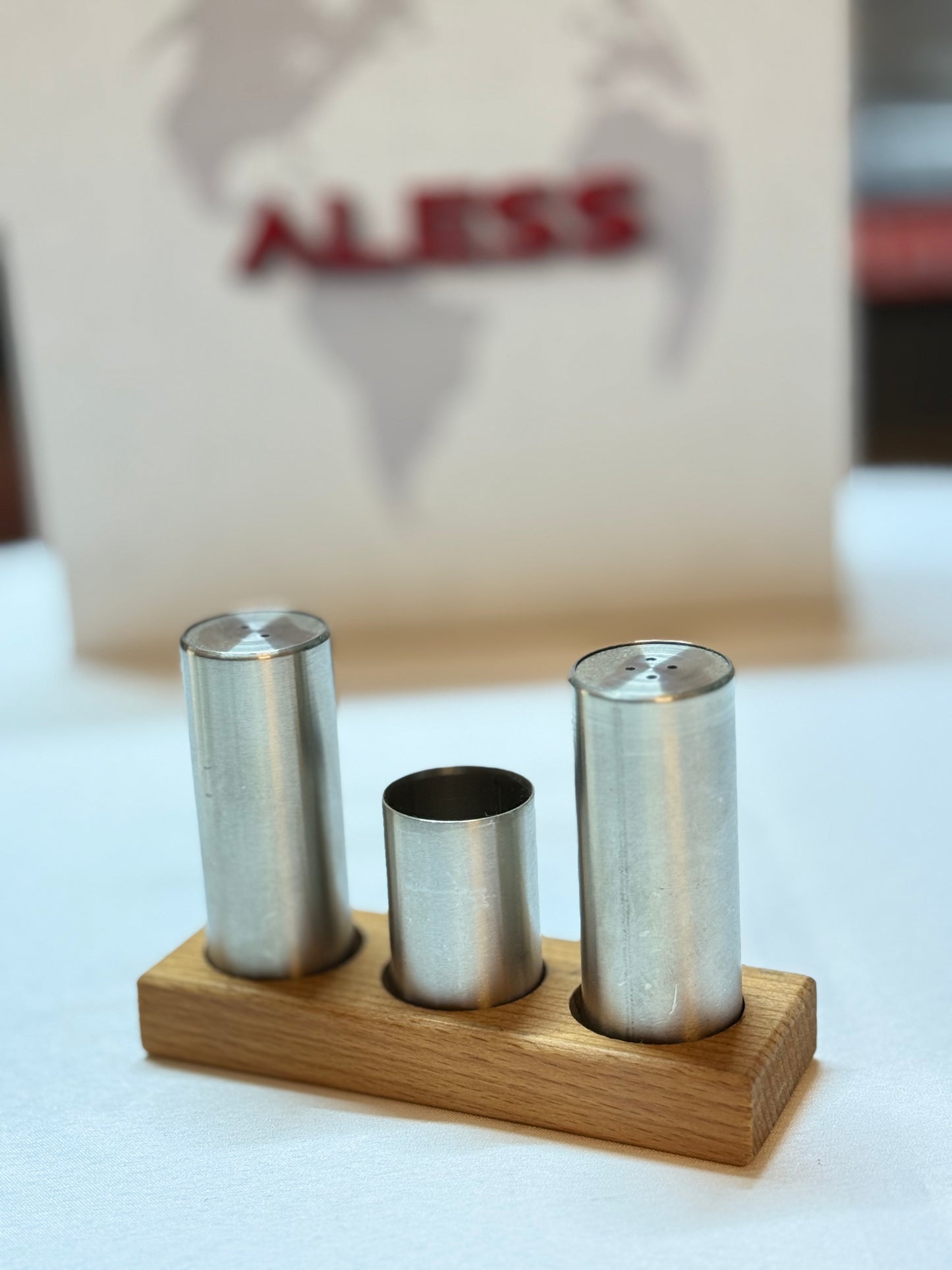 Aless Metal Paslanmaz Tuzluk Set